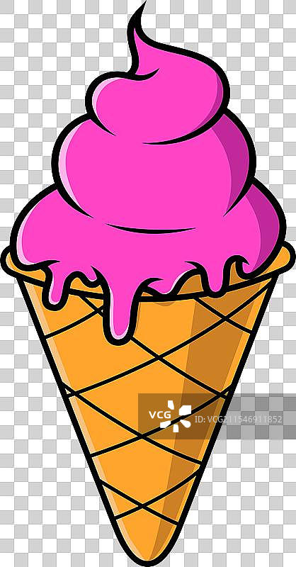 冰淇淋设计元素用于标志标识徽章图片素材