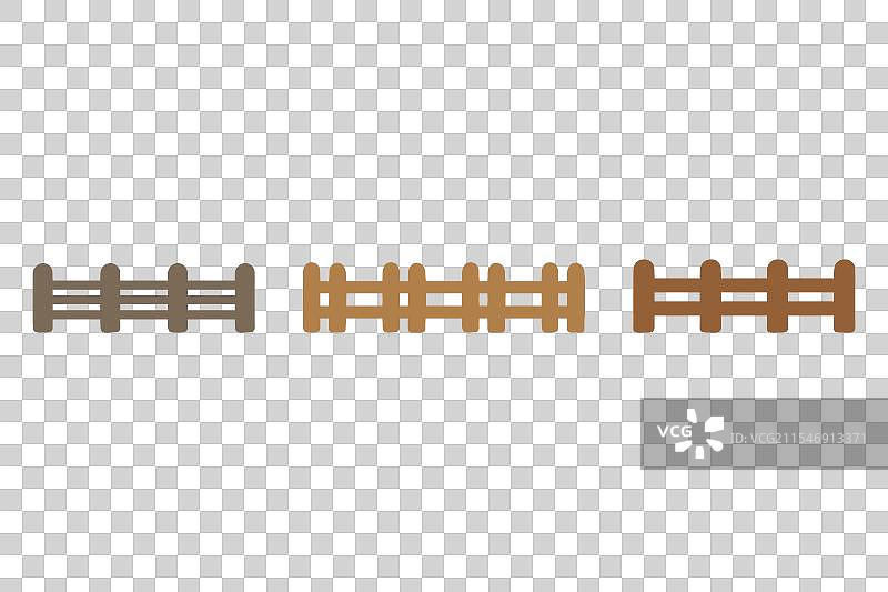 简单的围栏图标集建筑物品设计图片素材