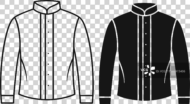 适合正式场合的立领编织衬衫图片素材