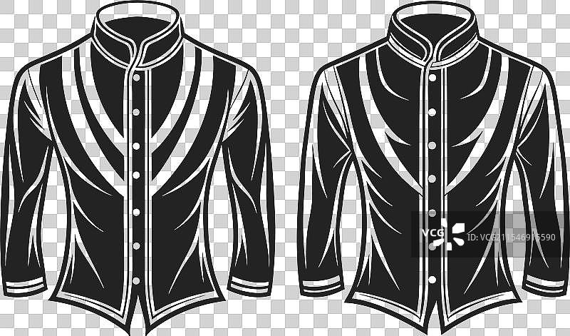 适合正式场合的立领编织衬衫图片素材