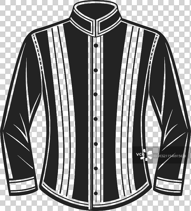 适合正式场合的立领编织衬衫图片素材