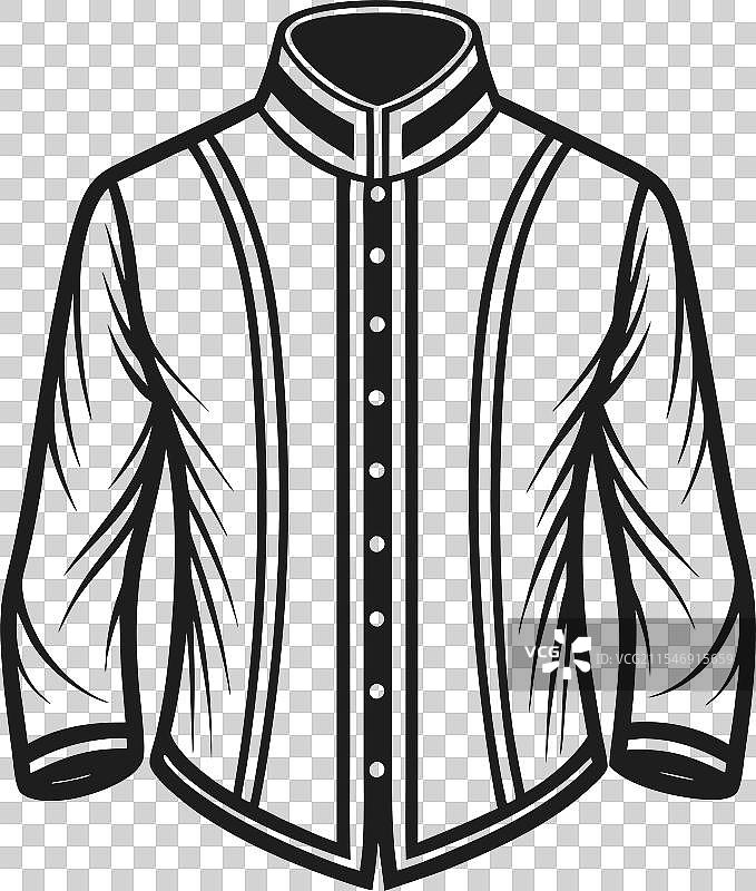 适合正式场合的立领编织衬衫图片素材