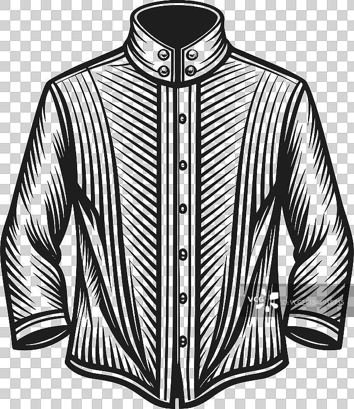 适合正式场合的立领编织衬衫图片素材