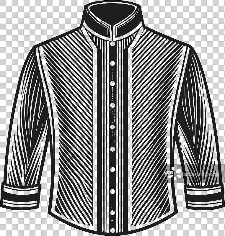 适合正式场合的立领编织衬衫图片素材