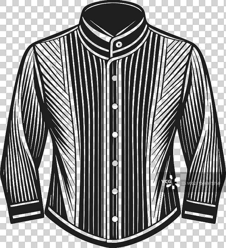 适合正式场合的立领编织衬衫图片素材