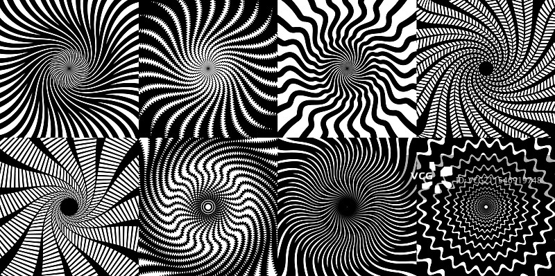迷幻催眠漩涡催眠螺旋图案图片素材