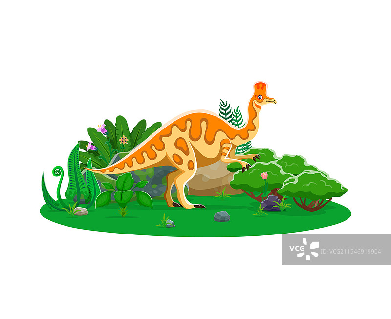 可怕龙史前恐龙卡通角色图片素材