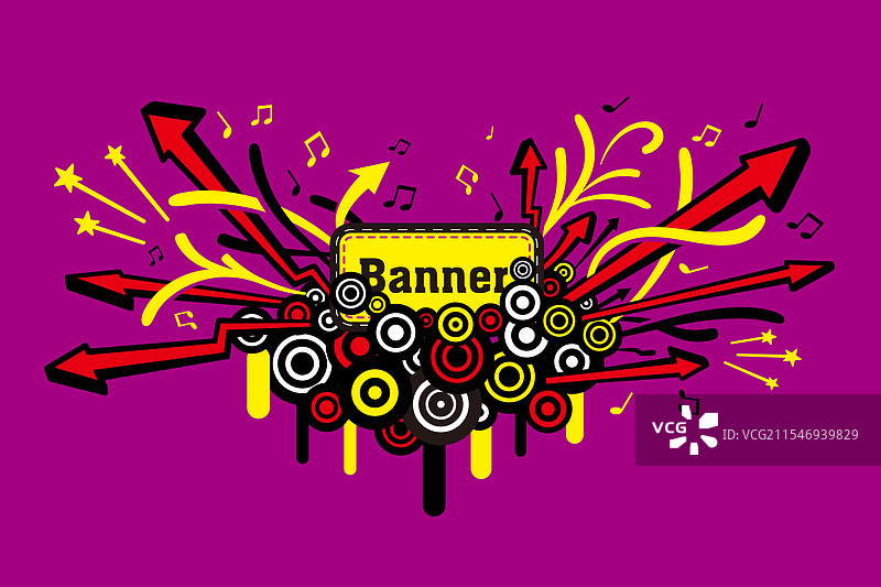 颓废音乐风格的摇滚乐图案图片素材