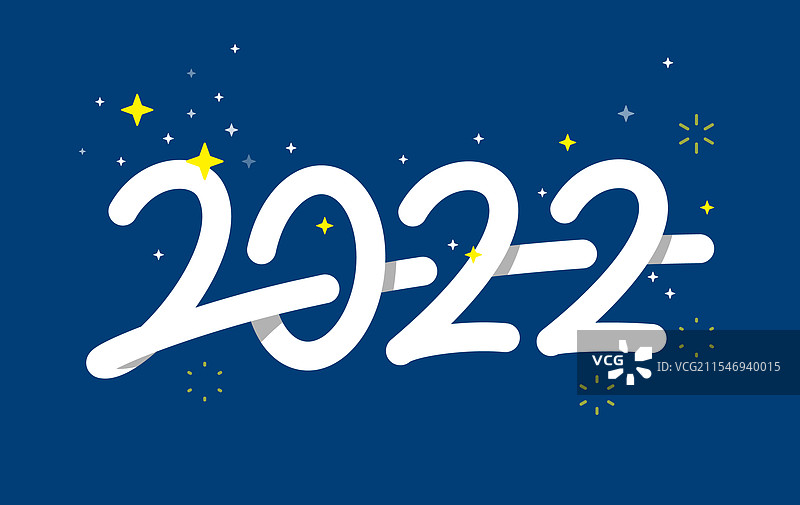 2022年新年快乐的文本设计，适合您的圣诞节图片素材