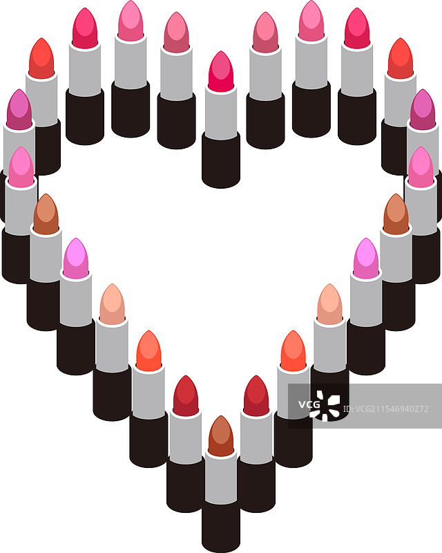 五颜六色口红的图案图片素材