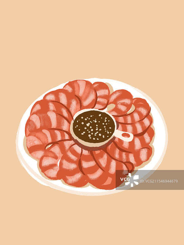 白灼虾图片素材