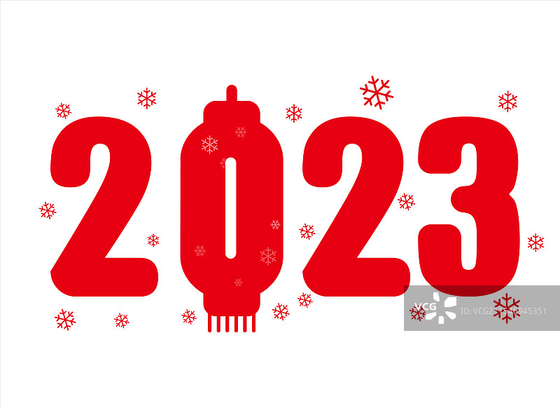 2023年新年红色挂灯笼传统图片素材