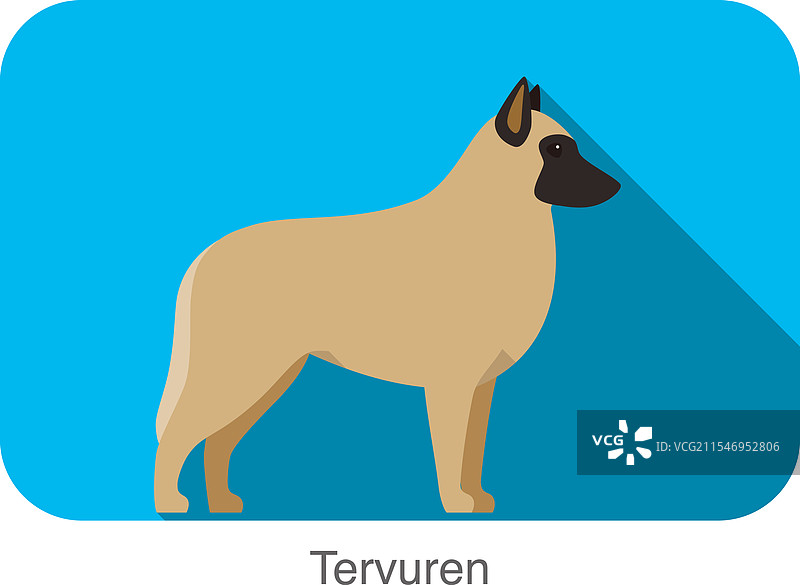 站在地面上的狗品种卡通狗图片素材