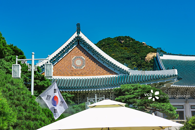 韩国 首尔 青瓦台图片素材