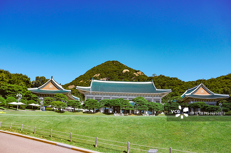 韩国 首尔 青瓦台图片素材