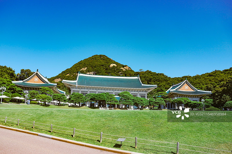 韩国 首尔 青瓦台图片素材