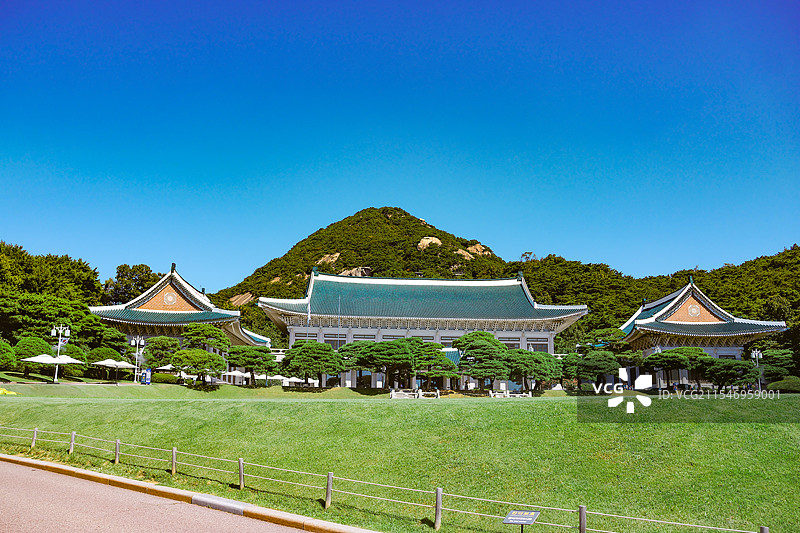 韩国 首尔 青瓦台图片素材