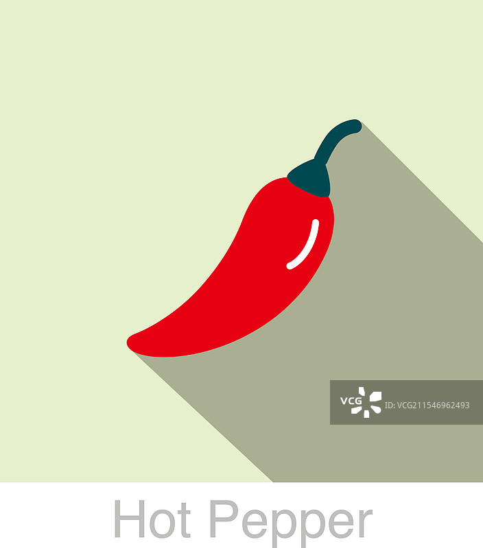 辣椒 蔬菜 食物 平面图标图片素材