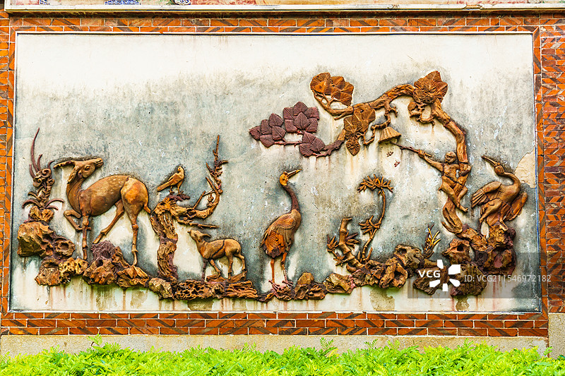 福建泉州市开元寺麒麟壁图片素材