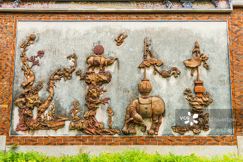 福建泉州市开元寺麒麟壁图片素材