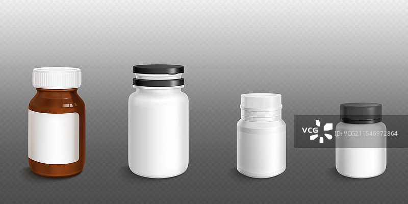药品补充剂瓶和容器图片素材