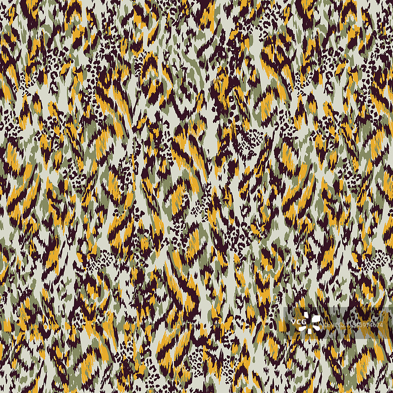 抽象手绘的豹子皮肤图案图片素材