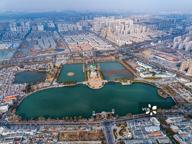 淮安市周恩来纪念馆航拍图片素材