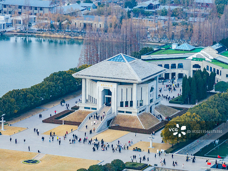 淮安市周恩来纪念馆航拍图片素材