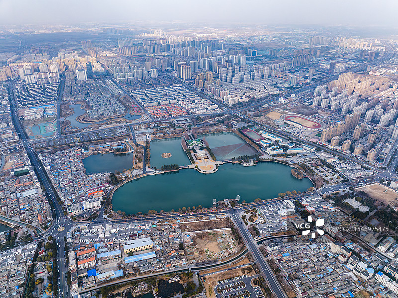 淮安市周恩来纪念馆航拍图片素材