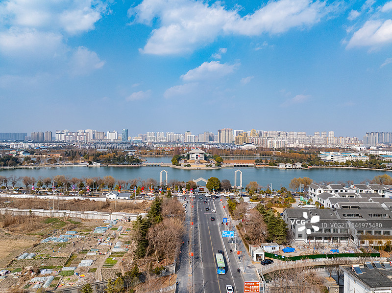 淮安市周恩来纪念馆航拍图片素材