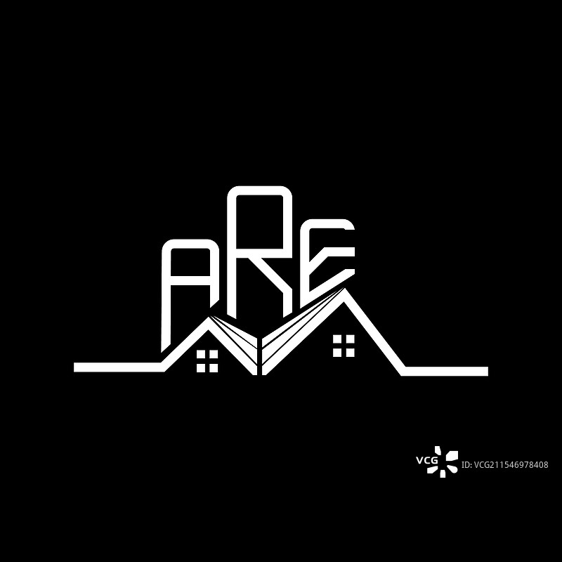 房地产标志设计简单而现代图片素材