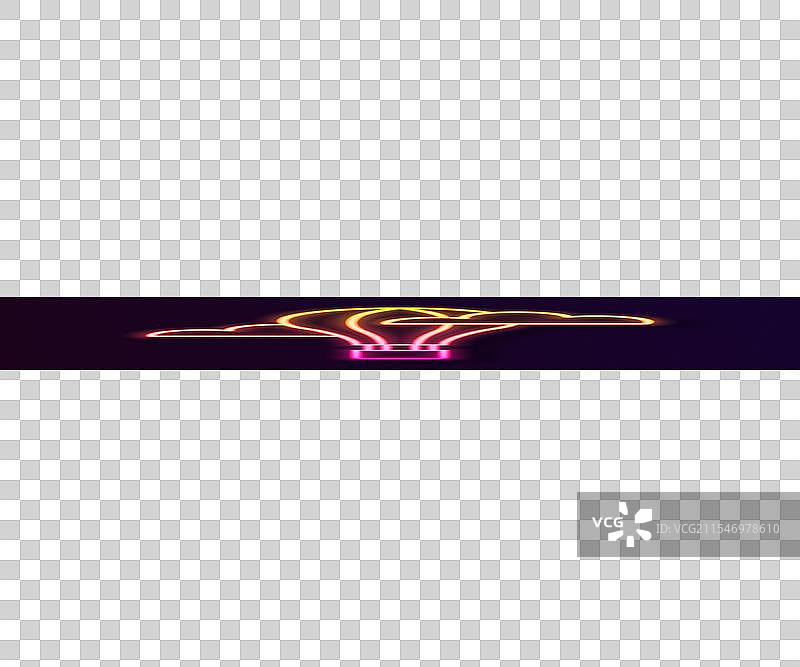 发光的霓虹线热气球图标图片素材