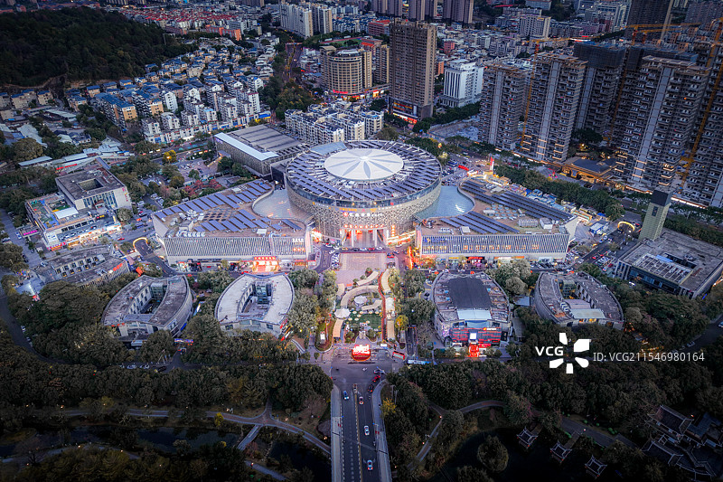 福建省龙岩市新罗区国际美食城图片素材