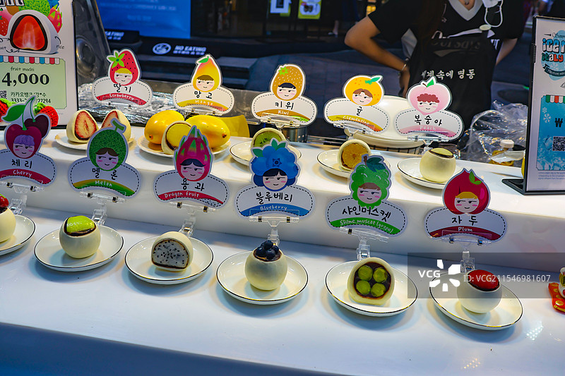 韩国首尔，明洞图片素材