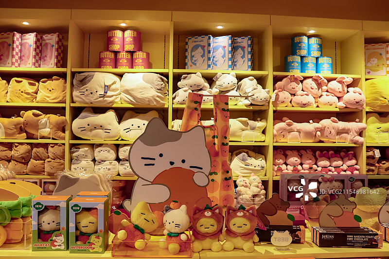 韩国首尔，明洞图片素材