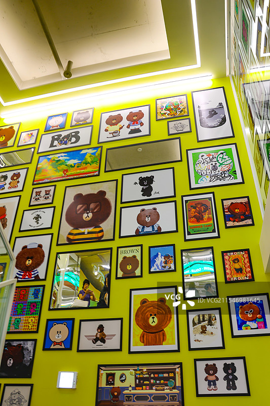 韩国首尔，明洞图片素材