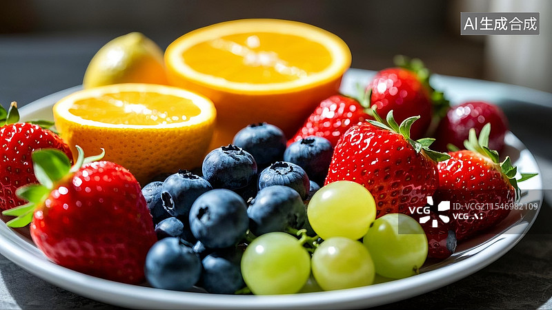 【AI数字艺术】水果特写图片素材