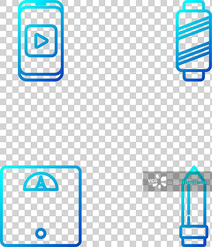 带橡皮的铅笔和浴室秤图片素材