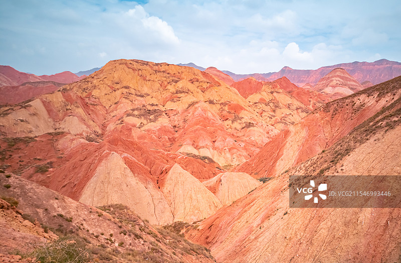 兰州丹霞地貌图片素材