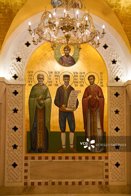 巴尔干地区 塞尔维亚 贝尔格莱德 圣萨瓦大教堂图片素材