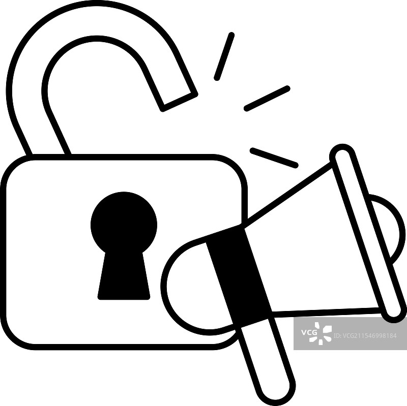 一幅卡通风格的锁与钥匙的图像图片素材