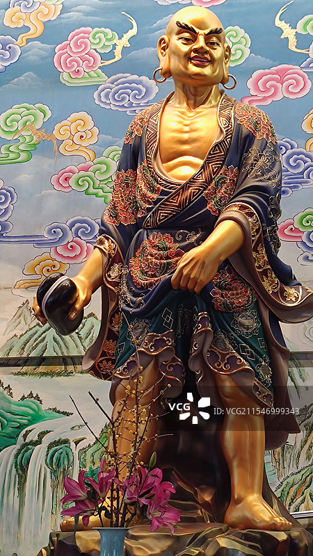罗汉塑像图片素材
