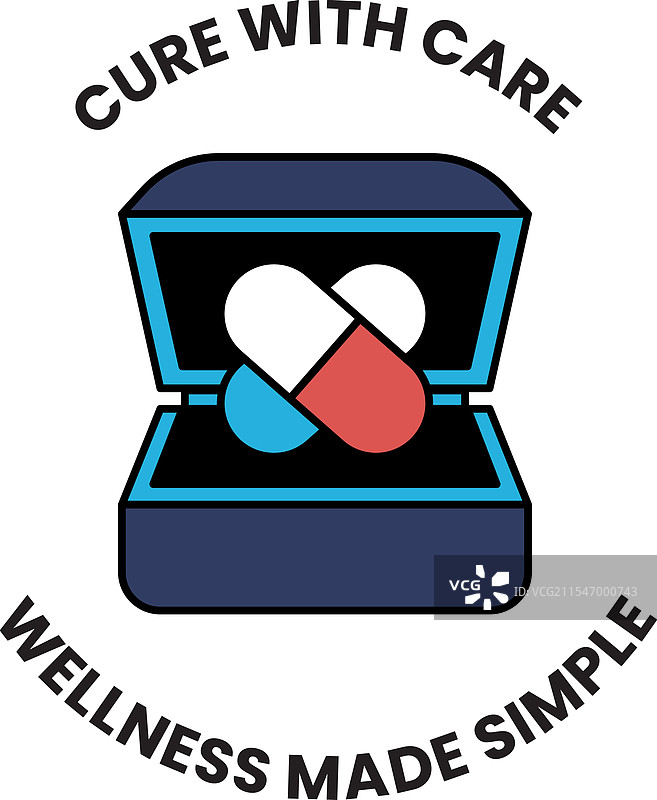 诊所和药房的线条风格概念图片素材