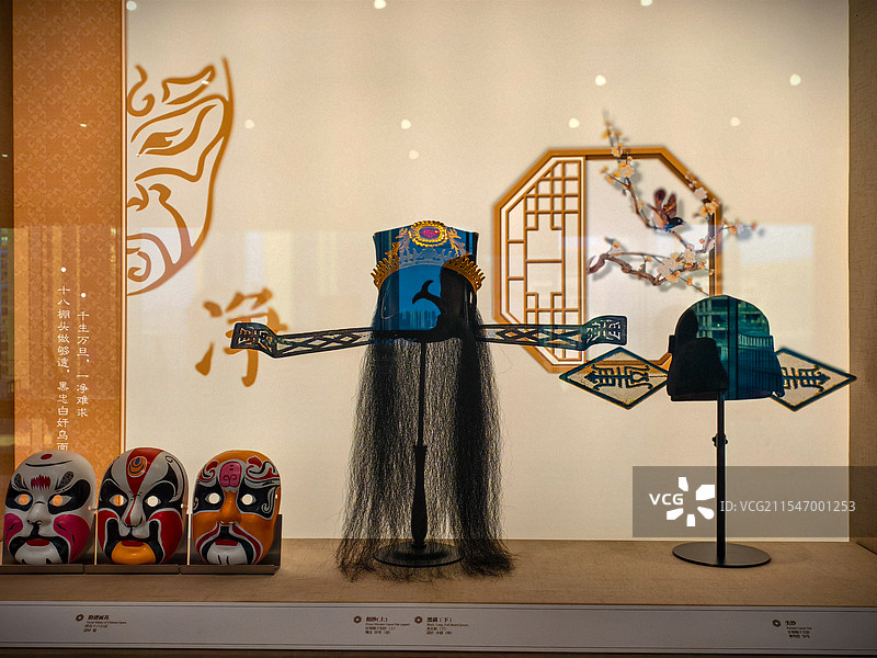 戏剧脸谱展示图片素材