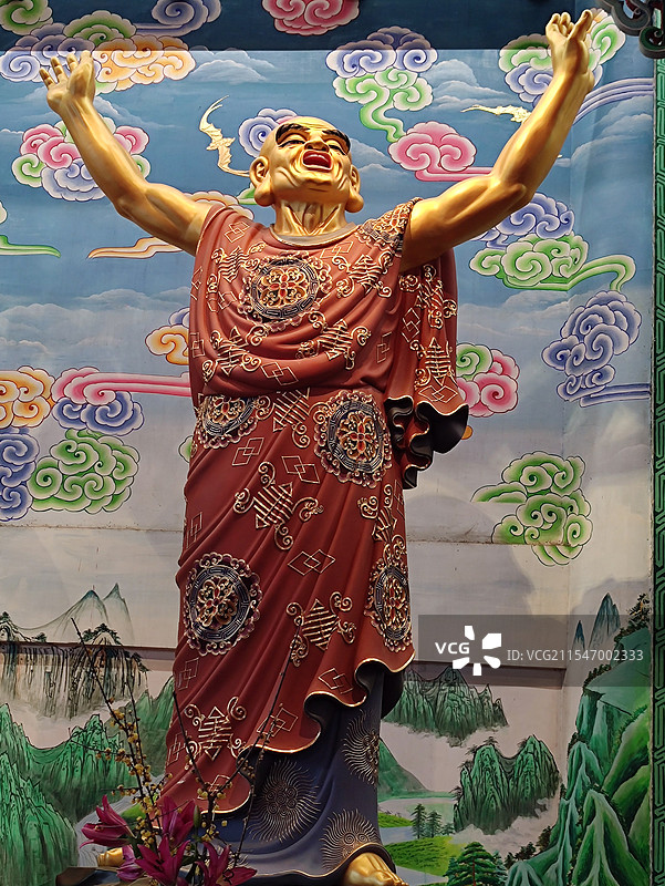 罗汉塑像图片素材