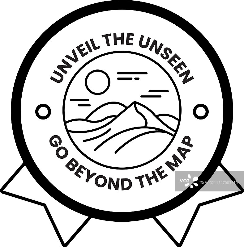 自然旅游概念的线条风格图片素材