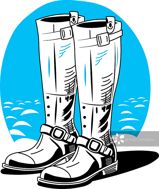 复古骑马靴图片素材