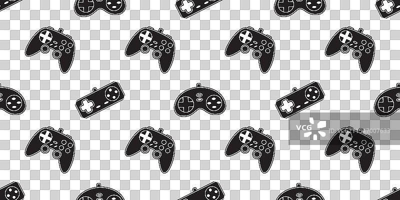 游戏手柄控制器的无缝图案图片素材