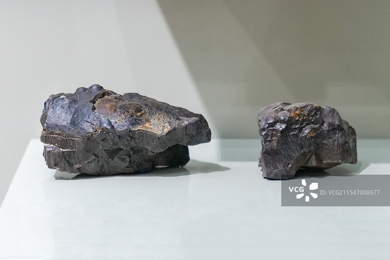 针铁矿（氢氧化物类矿物） 美国产 山东省地质博物馆图片素材