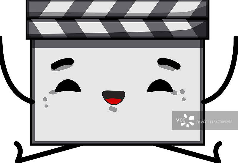 卡通人物拍手板图片素材